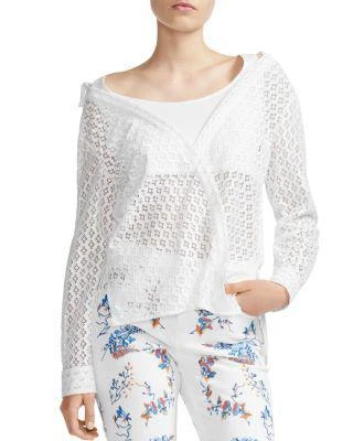 商品Maje|Lalina Sheer Lace Shirt,价格¥590,第1张图片
