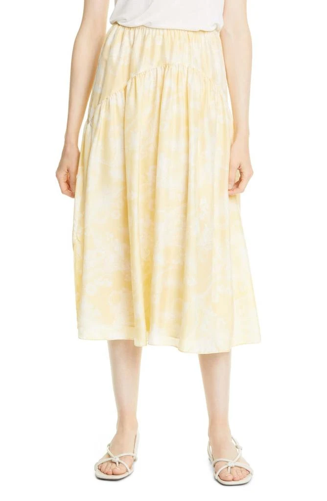商品Vince|Wheat Print Silk Skirt,价格¥876,第1张图片