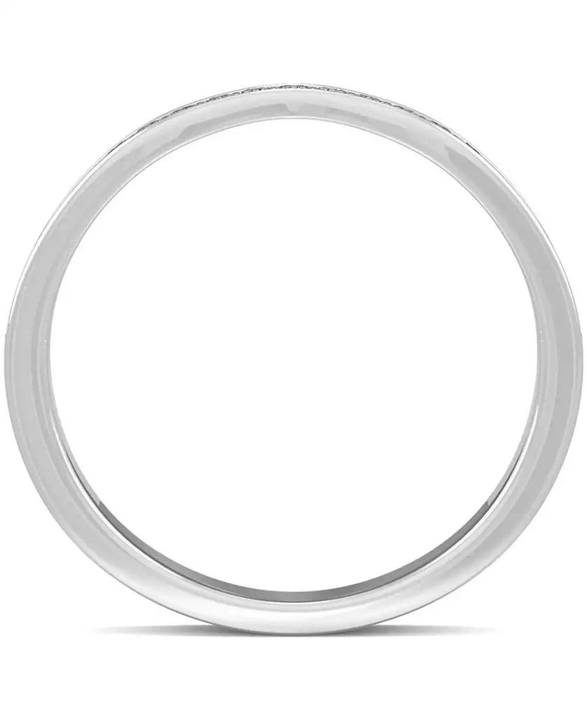 商品Charles & Colvard|Moissanite V-Shape Wedding Band (1/5 ct. t.w. DEW) in 14k White Gold,价格¥3123,第3张图片详细描述