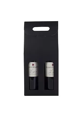 商品Cakewalk (Bags)|Bags Marketplace Black 2 Bottle Carrier,价格¥134,第1张图片