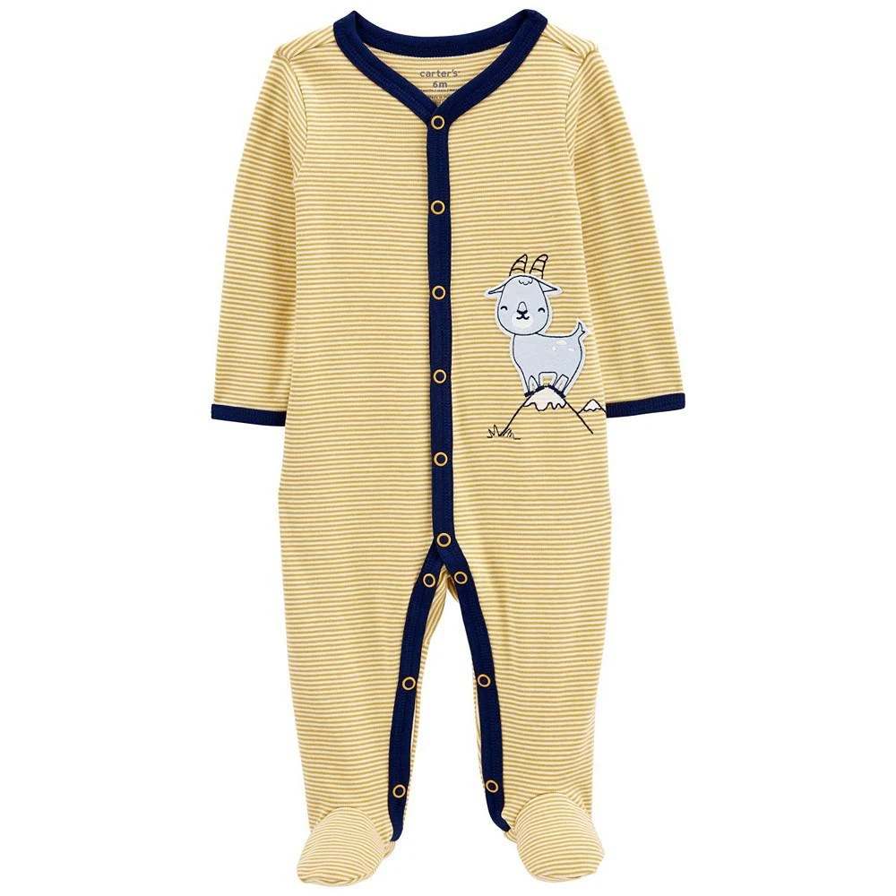 商品Carter's|Baby Boys Goat Snap Up Cotton Sleep and Play,价格¥68,第1张图片