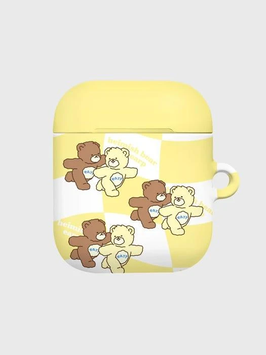 商品EARP EARP|Hemish Bear_Airpods Hard Case [Yellow],价格¥310,第1张图片