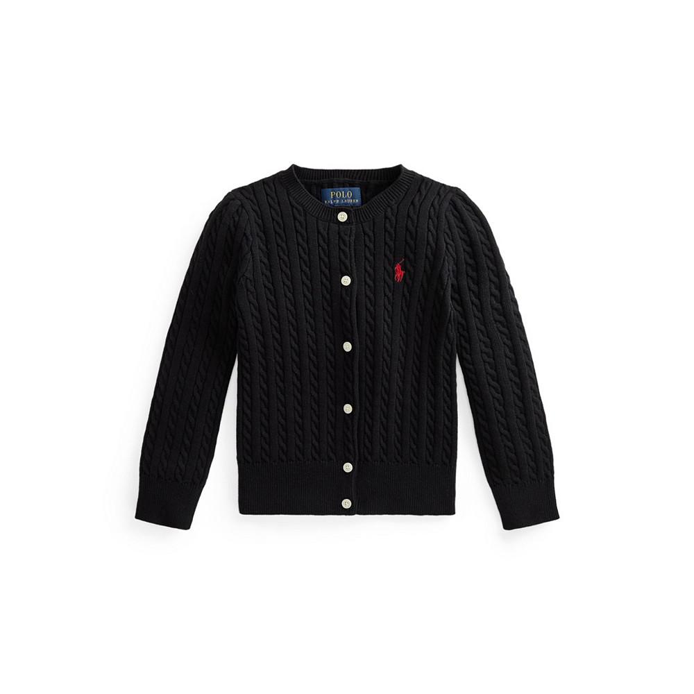 Polo Ralph Lauren | Little and Toddler Girls Mini-Cable Cotton Cardigan 96.96元 商品图片