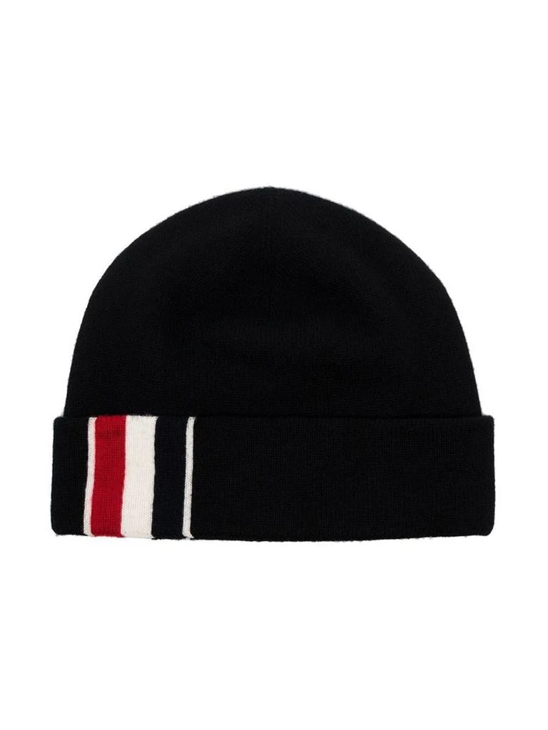 商品Thom Browne|THOM BROWNE tricolour detail beanie,价格¥3224,第1张图片