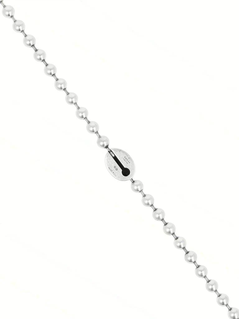 商品Gucci|Logo Silver Bead Necklace,价格¥8153,第3张图片详细描述