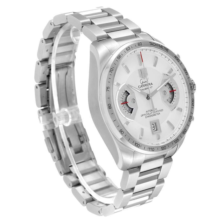 Tag Heuer Silver Stainless Steel Carrera CAV511B.BA0902 Automatic Men's Wristwatch 43 mm商品第7张图片规格展示