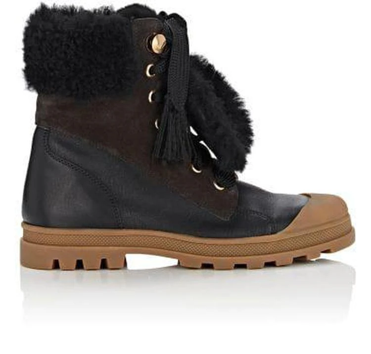 商品Chloé|Parker Shearling-Lined Sneakerboots,价格¥2447,第1张图片