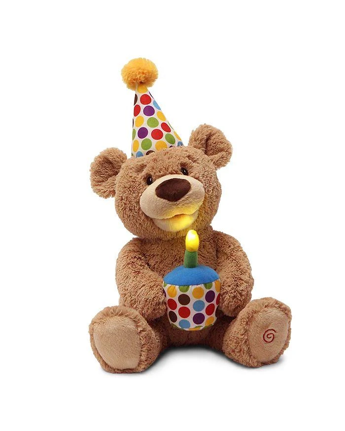 商品GUND|Happy Birthday Animated Bear Singing Light Up Plush Stuffed Animal, 10"- Ages 3+,价格¥341,第2张图片详细描述