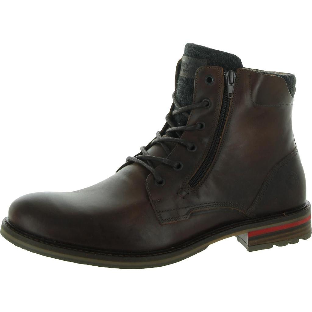 Steve Madden Mens Millennium Leather Lace Up Ankle Boots商品第1张图片规格展示