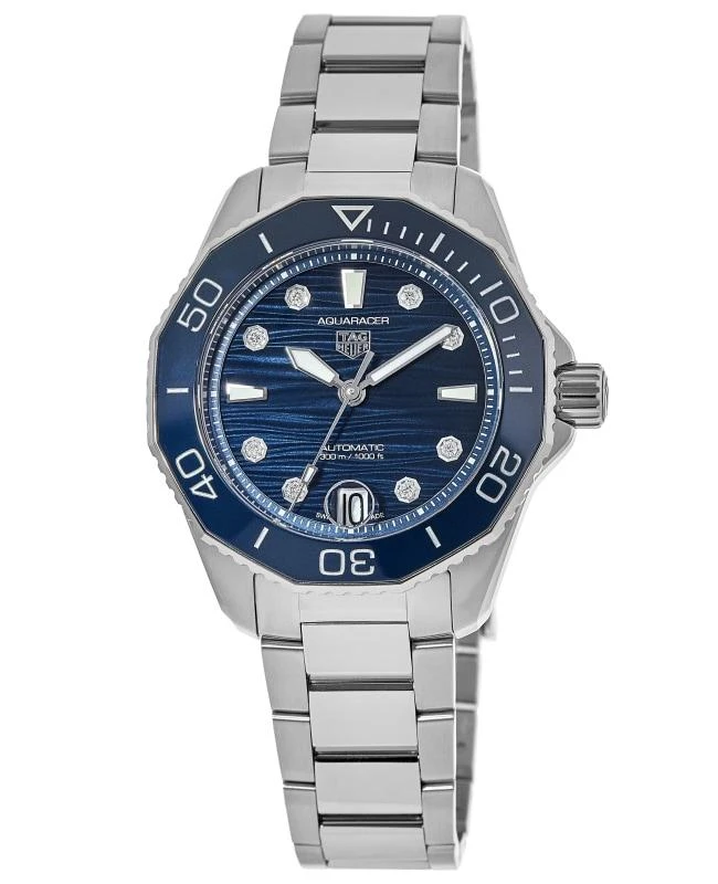 商品TAG Heuer|Tag Heuer Aquaracer Professional 300  Blue Diamond Dial Steel Women's Watch WBP231B.BA0618,价格¥23220,第1张图片