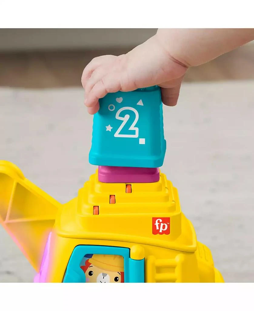 商品Fisher Price|Count and Stack Crane Baby and Toddler Learning Toy with Blocks, Lights and Sounds,价格¥135,�第5张图片详细描述