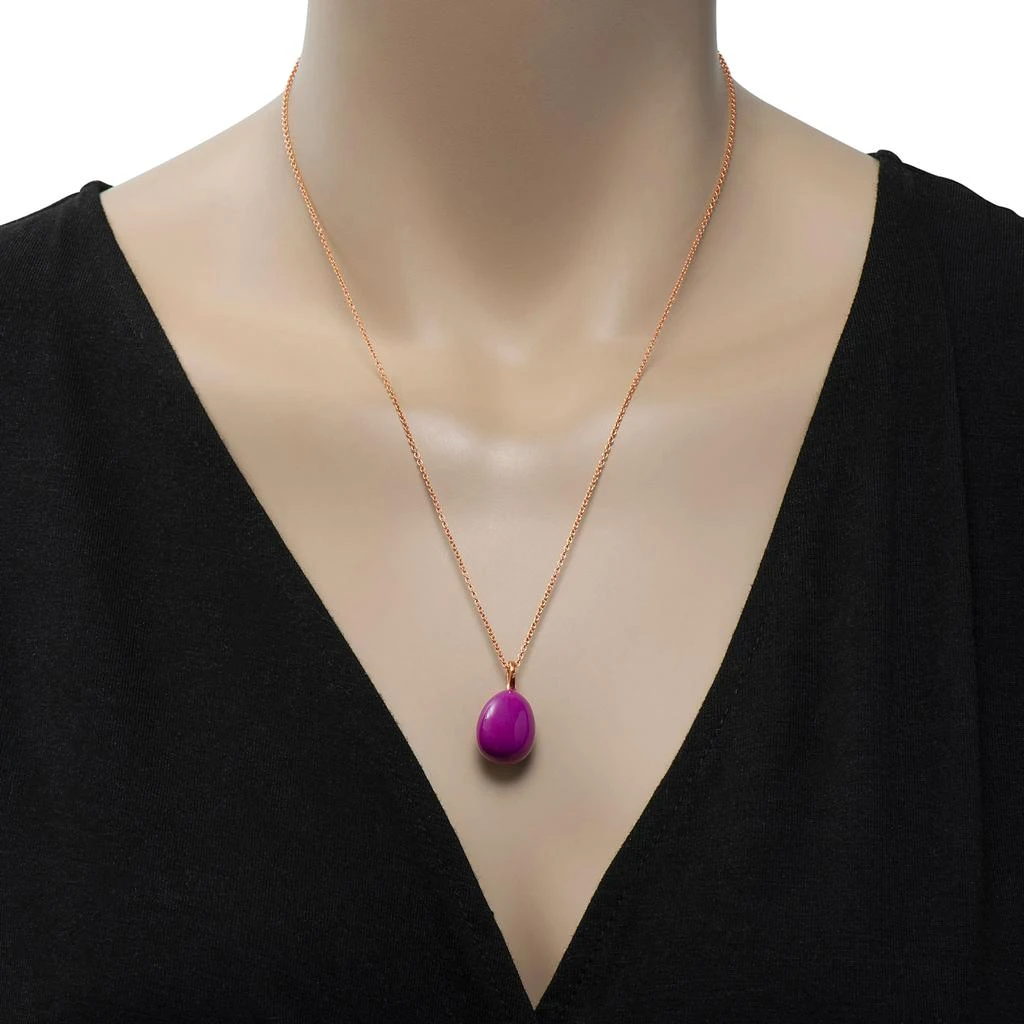 商品Faberge|Fabergé Essence 18K Rose Gold And Neon Purple Lacquer Pendant 1818FP3110/1P,价格¥18207,第2张图片详细描述