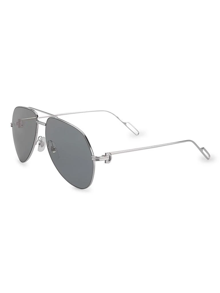 商品Cartier|60MM Metal Aviator Sunglasses,价格¥9538,第1张图片