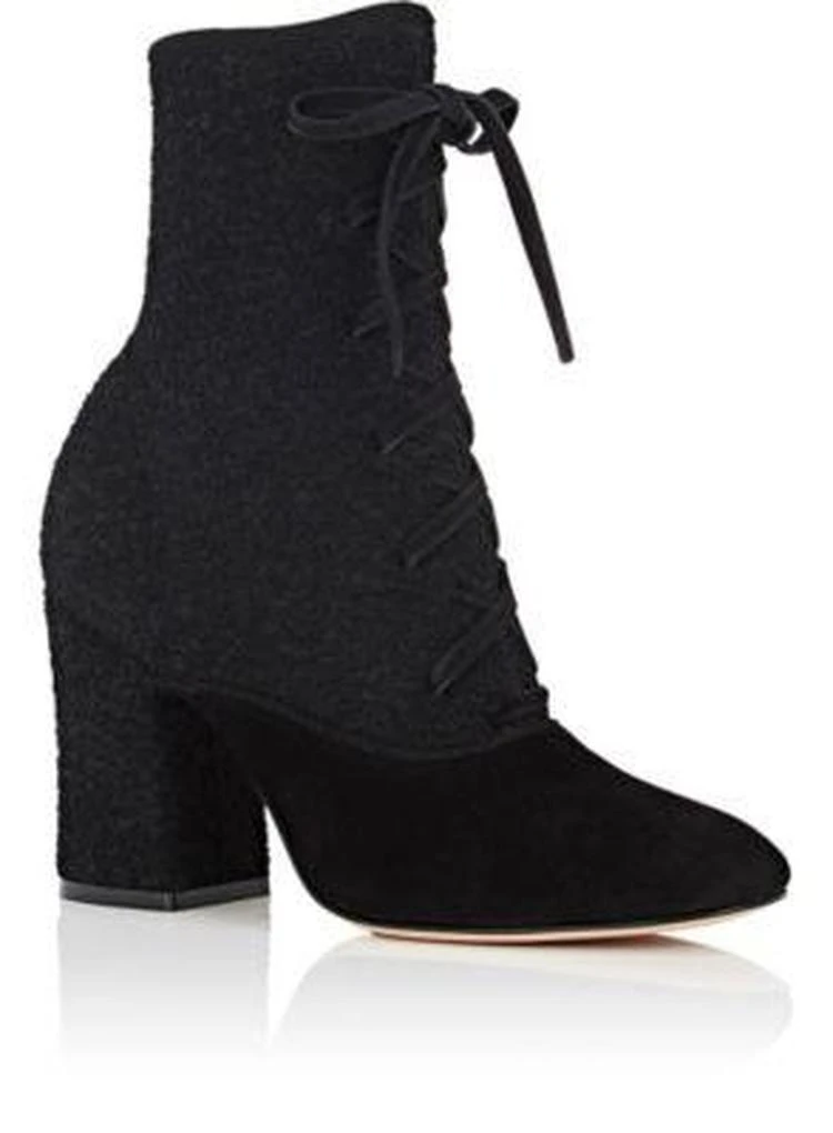 商品Gianvito Rossi|Bouclé-Knit & Suede Ankle Boots,价格¥5274,第2张图片详细描述