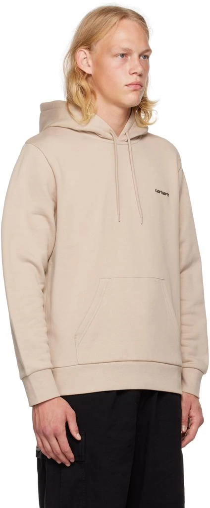 商品Carhartt WIP|Tan Script Embroidery Hoodie,价格�¥398,第2张图片详细描述