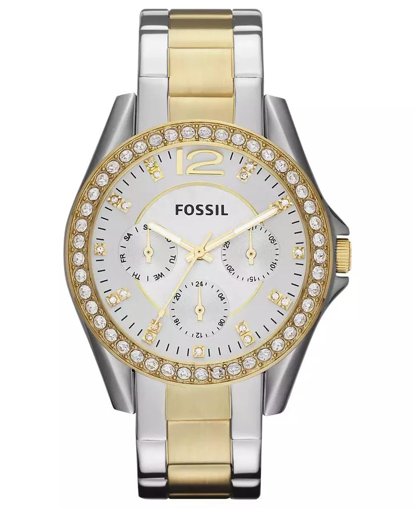 商品Fossil|Women's Riley Two Tone Stainless Steel Bracelet Watch 38mm,价格¥636,第1张图片