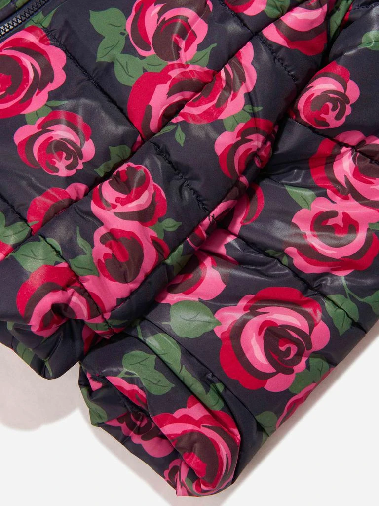 商品Mama Luma|Mama Luma Navy Girls Rose Print Puffer Jacket,价格¥1083,第2张图片详细描述