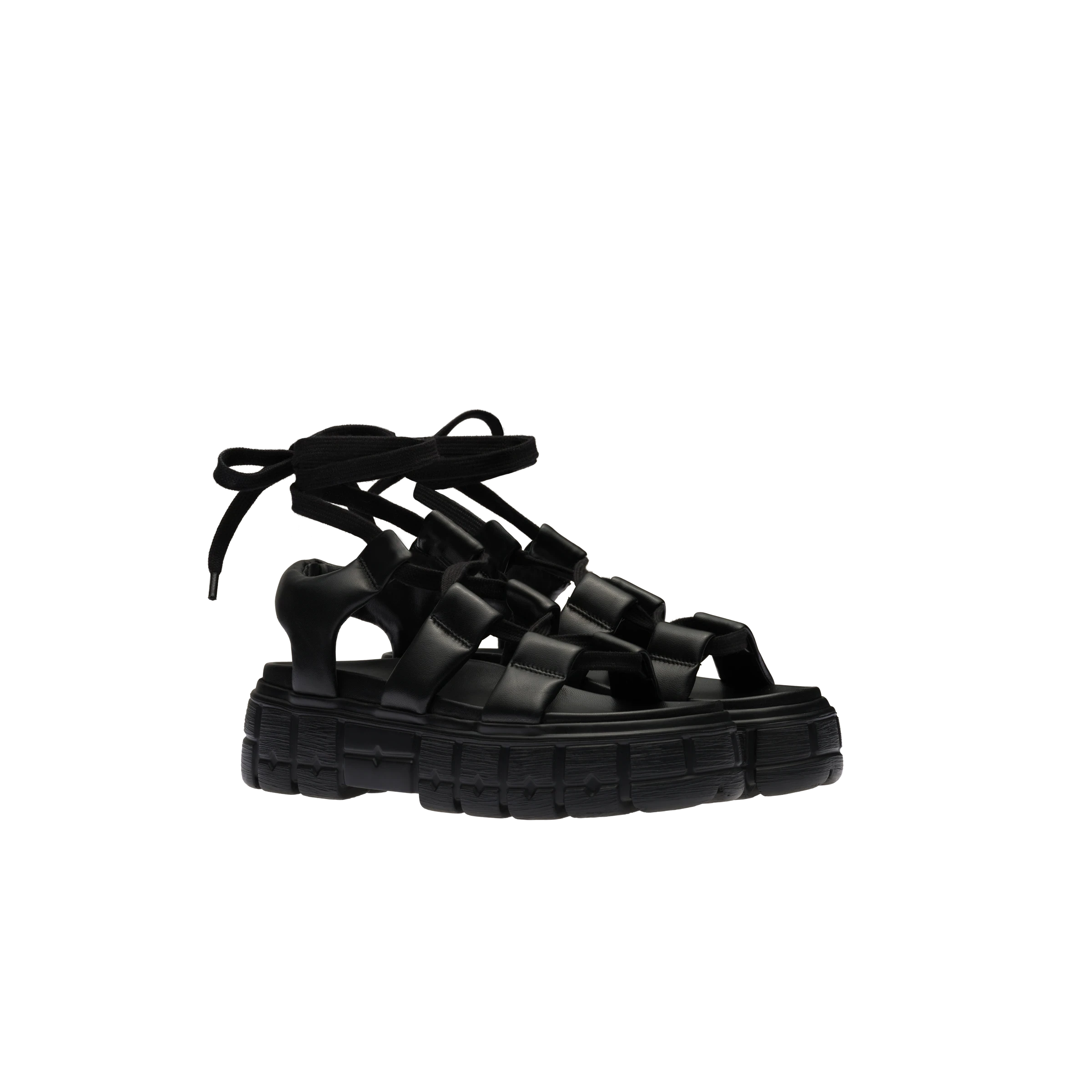包邮包税【预售7天发货】 MIUMIU缪缪 23秋冬 女士 厚底鞋 Sandales sportives en cuir nappa 5X881D_77F_F0002_F_050 商品