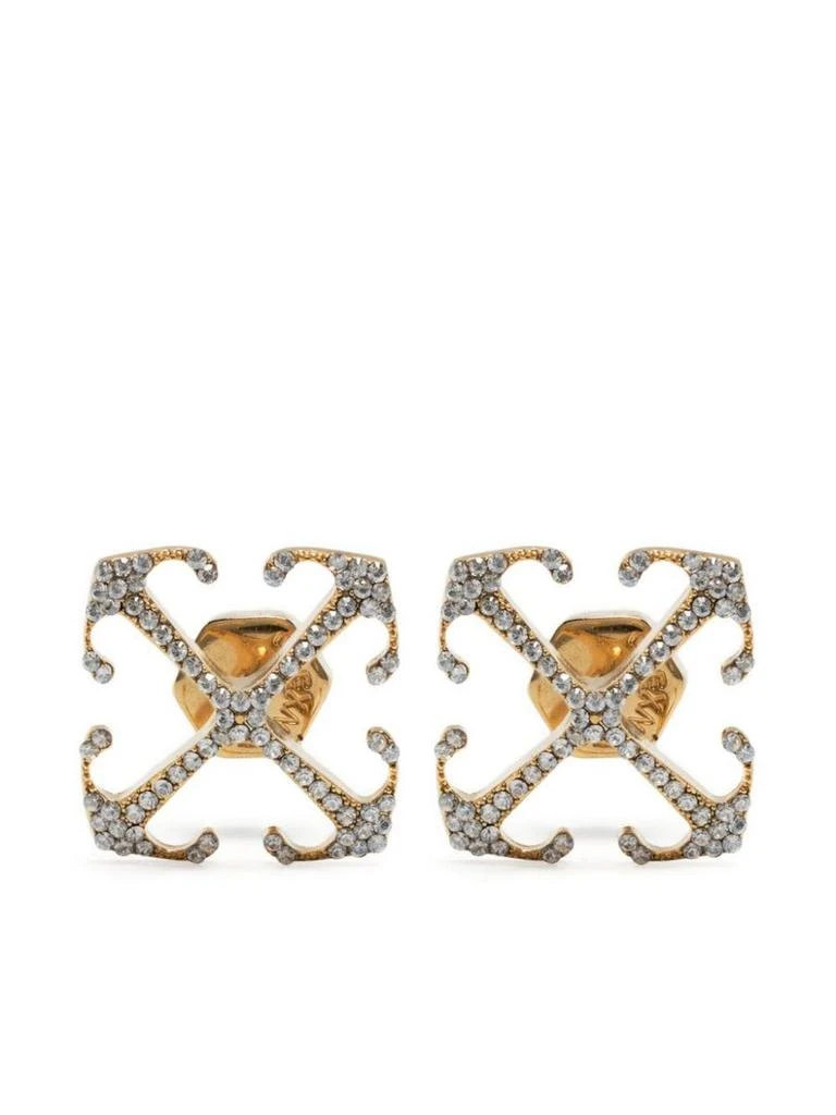 商品Off-White|OFF-WHITE Mini Arrow crystal-embellished earrings,价格¥1739,第1张图片