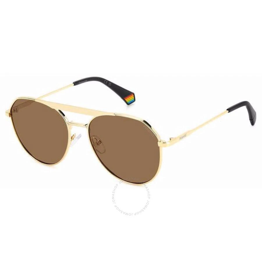 商品Polaroid|Polarized Bronze Pilot Unisex Sunglasses PLD 6211/S/X 0J5G/SP 57,价格¥149,第1张图片