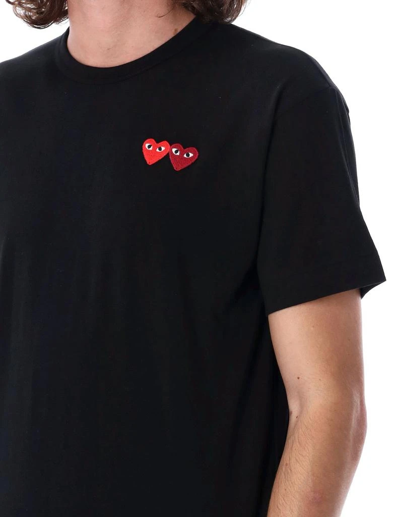 商品Comme des Garcons|Comme des Garçons Play Double Patch Crewneck T-Shirt,价格¥526,第3张图片详细描述
