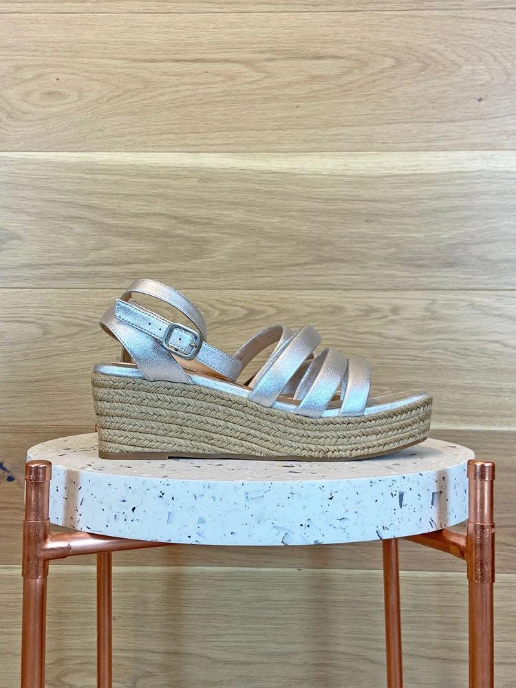 商品Unisa|Unisa Kaira Wedges Silver,价格¥717,第1张图片