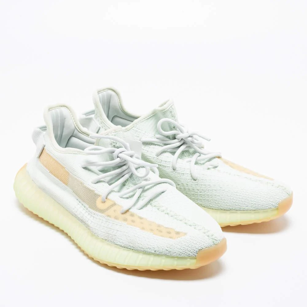 商品[二手商品] YEEZY|Yeezy x Adidas Mint Green Knit Fabric Boost 350 V2 Hyperspace Sneakers Size 46,价格¥2665,第4张图片详细描述