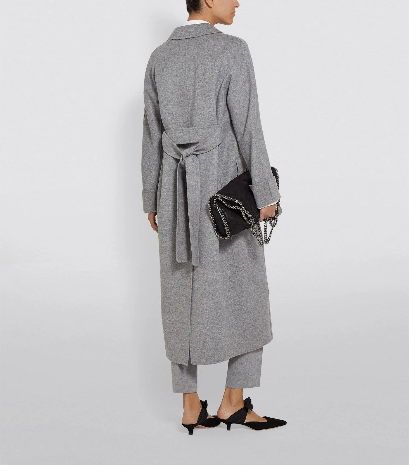 商品Max Mara|Wool-Angora Longline Coat,价格¥4989,第2张图片详细描述