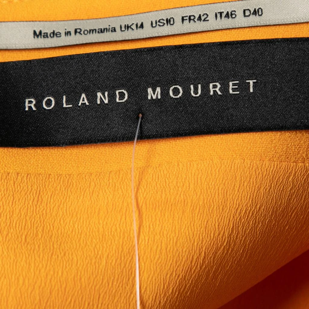 商品[二手商品] ROLAND MOURET|Roland Mouret Yellow Crepe Asymmetric Neck Top L,价格¥1154,第5张图片详细描述