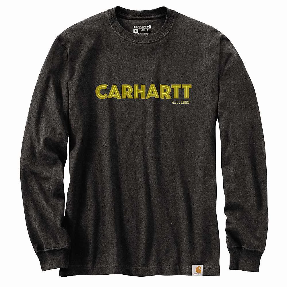 商品Carhartt|Men's Loose Fit Heavyweight LS Logo Graphic T-Shirt,��价格¥135,第3张图片详细描述