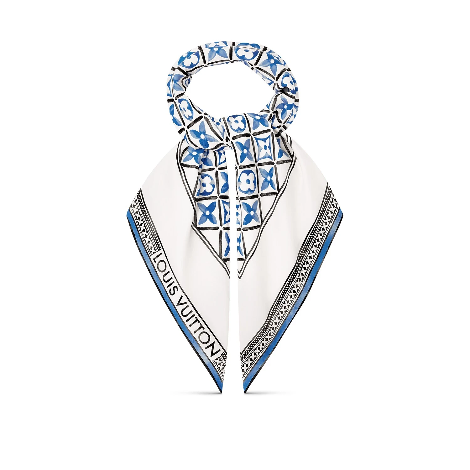 商品Louis Vuitton|【预售】 LV路易威登 25春夏 女士 围巾 MONOGRAM FLOWER TILE 90 方巾 M78981 ,价格¥5044,第1张图片