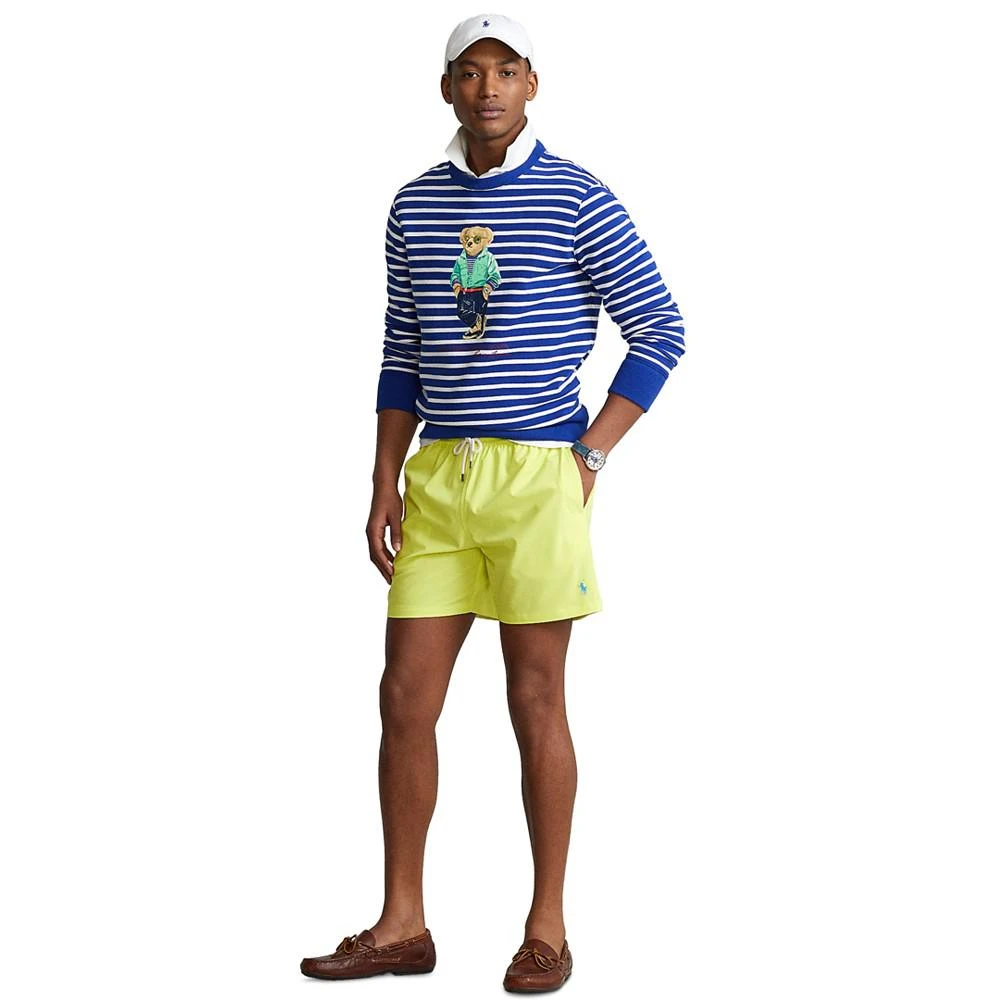 商品Ralph Lauren|Men's Polo Bear Striped Fleece Sweatshirt,价格¥749,第4张图片详细描述