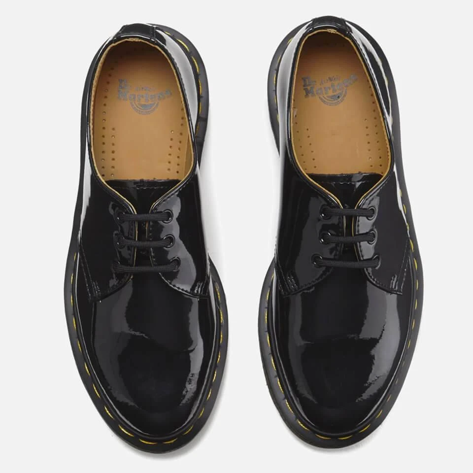 商品Dr. Martens|Dr. Martens Women's 1461 Patent Lamper 3-Eye Shoes - Black,价格¥741,第2张图片详细描述