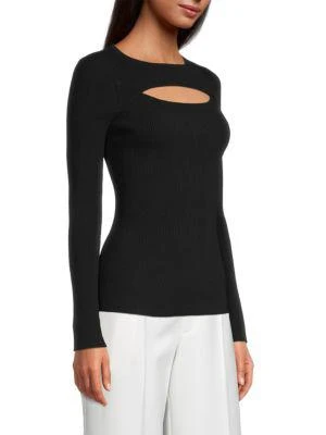 商品Tahari|Cut-Out Compact Knit Sweater,价格¥225,第3张图片详细描述