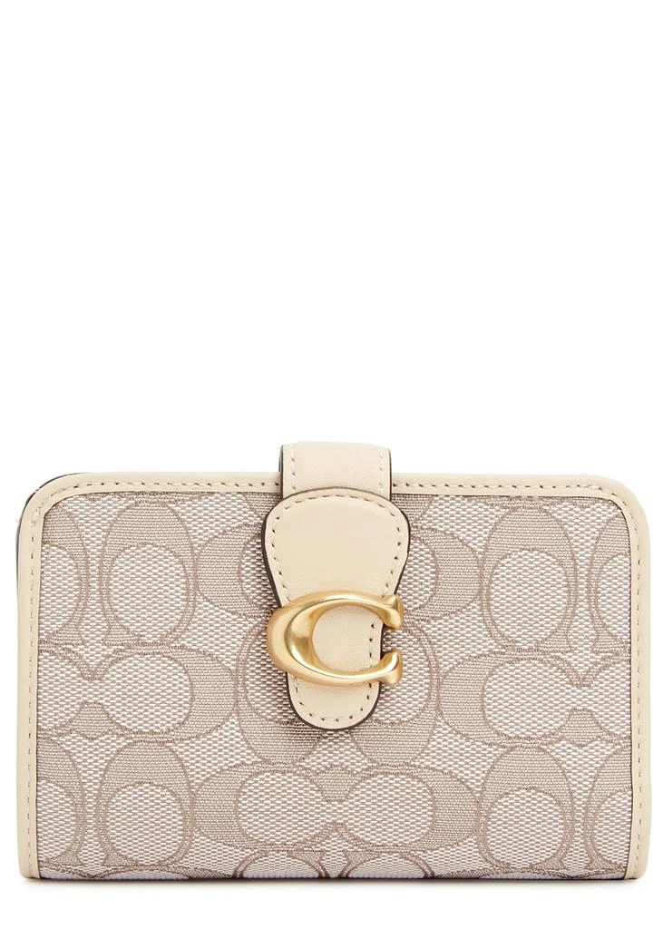 商品Coach|Tabby medium cream monogrammed wallet,价格¥1221,第1张图片