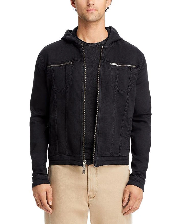 商品John Varvatos|Hooded Zip-Front Knit Jacket,价格¥2955,第1张图片