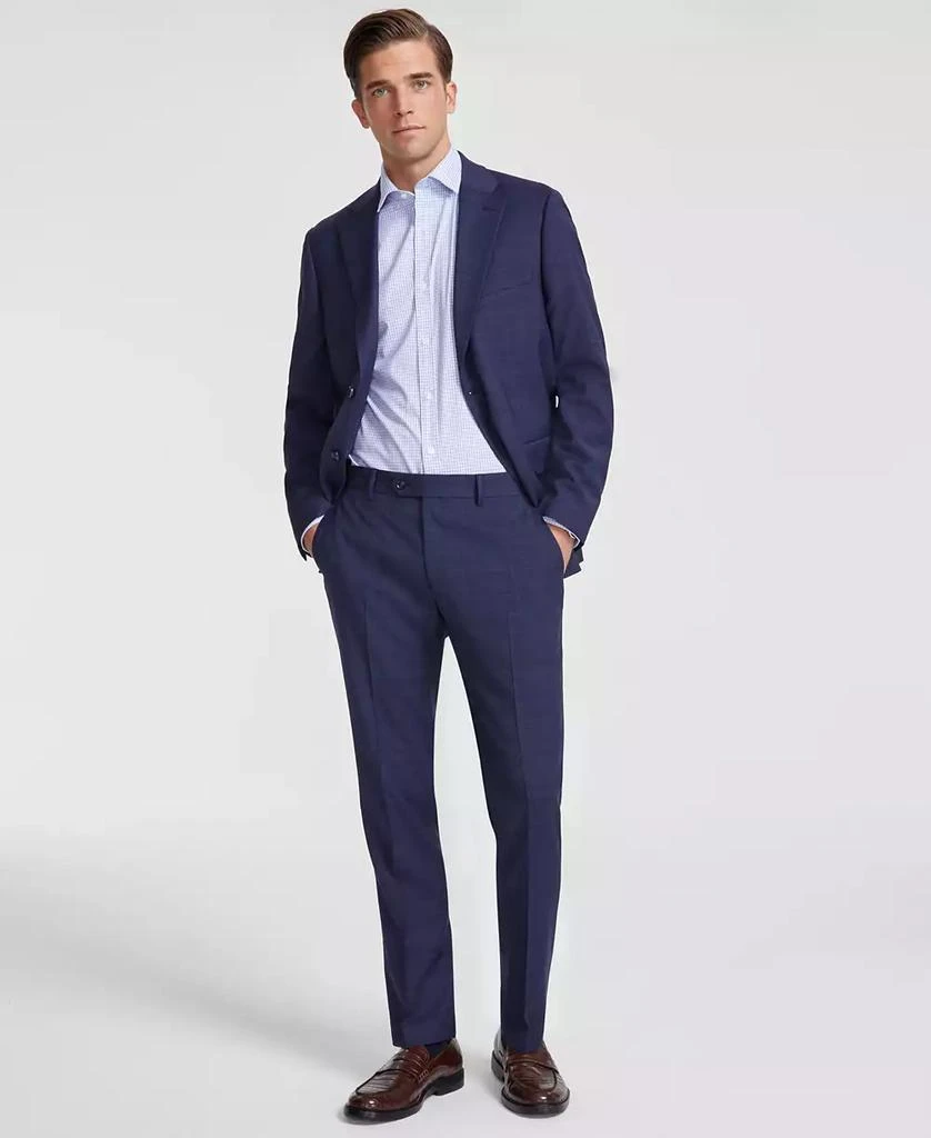 商品Tommy Hilfiger|Men's Modern-Fit Stretch Wool Blend Plaid Suit Pants,价格¥451,第1张图片