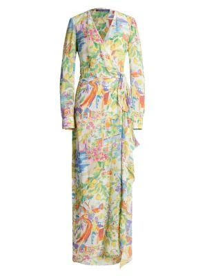 商品Ralph Lauren|Collinson Maxi Wrap Dress,价格¥3638,第4张图片详细描述