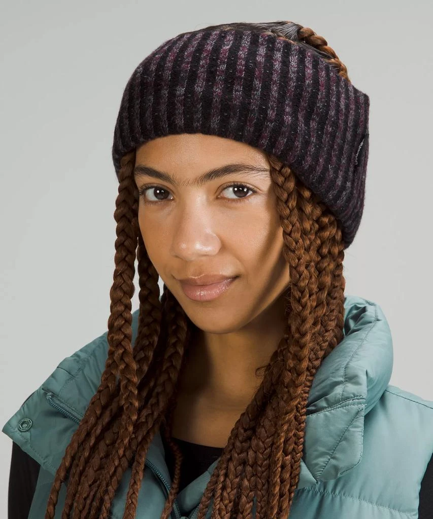 商品Lululemon|Women's Textured Fleece-Lined Knit Ear Warmer,价格¥154,第2张图片详细描述