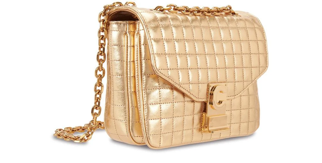 商品Celine|C 小号绗缝层压小牛皮手提包,价格¥7084,第2张图片详细描述