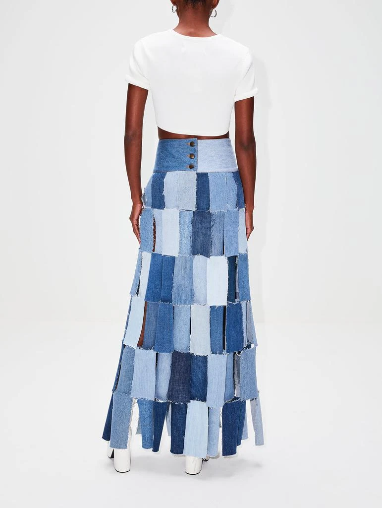 商品A.W.A.K.E. Mode|Upcycled Denim Skirt,价格¥2759,第4张图片详细描述