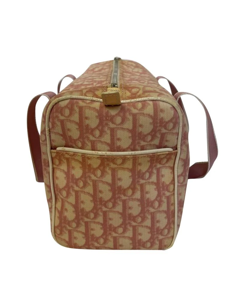 商品[二手商品] Dior|Dior Trotter Canvas x Patent Leather Handbag Pink Boston bag,价格¥4982,第2张图片详细描述