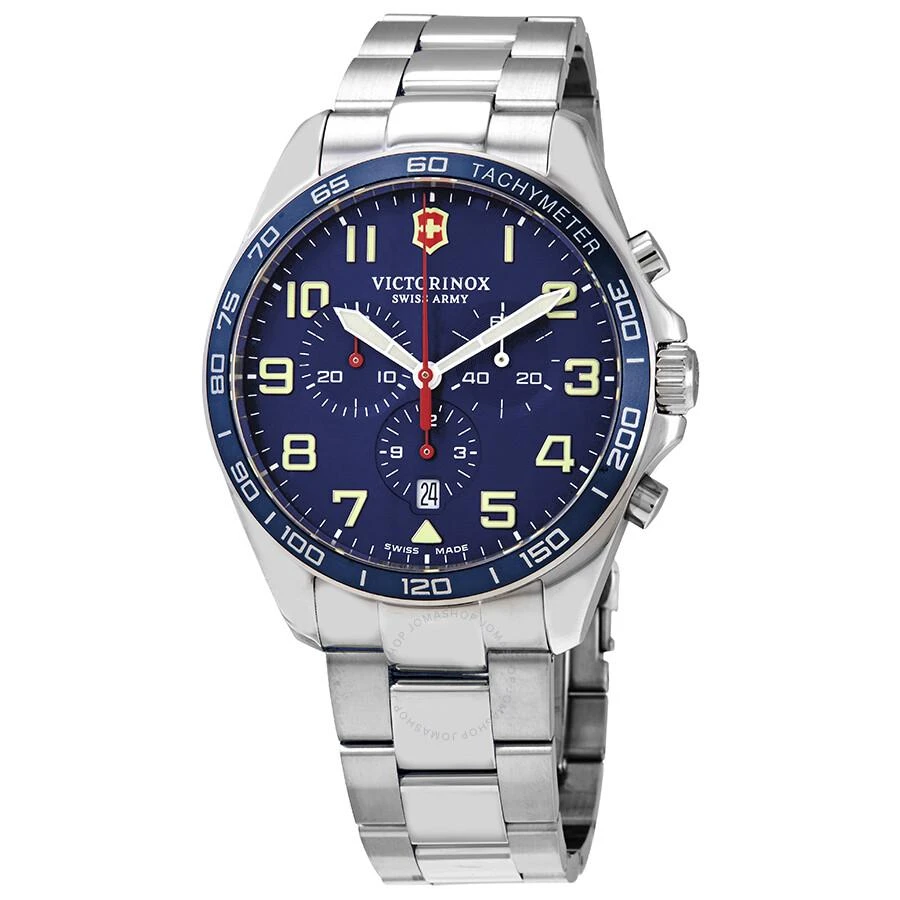 商品Victorinox|Fieldforce Chronograph Quartz Blue Dial Men's Watch 241857,价格¥2942,第1张图片