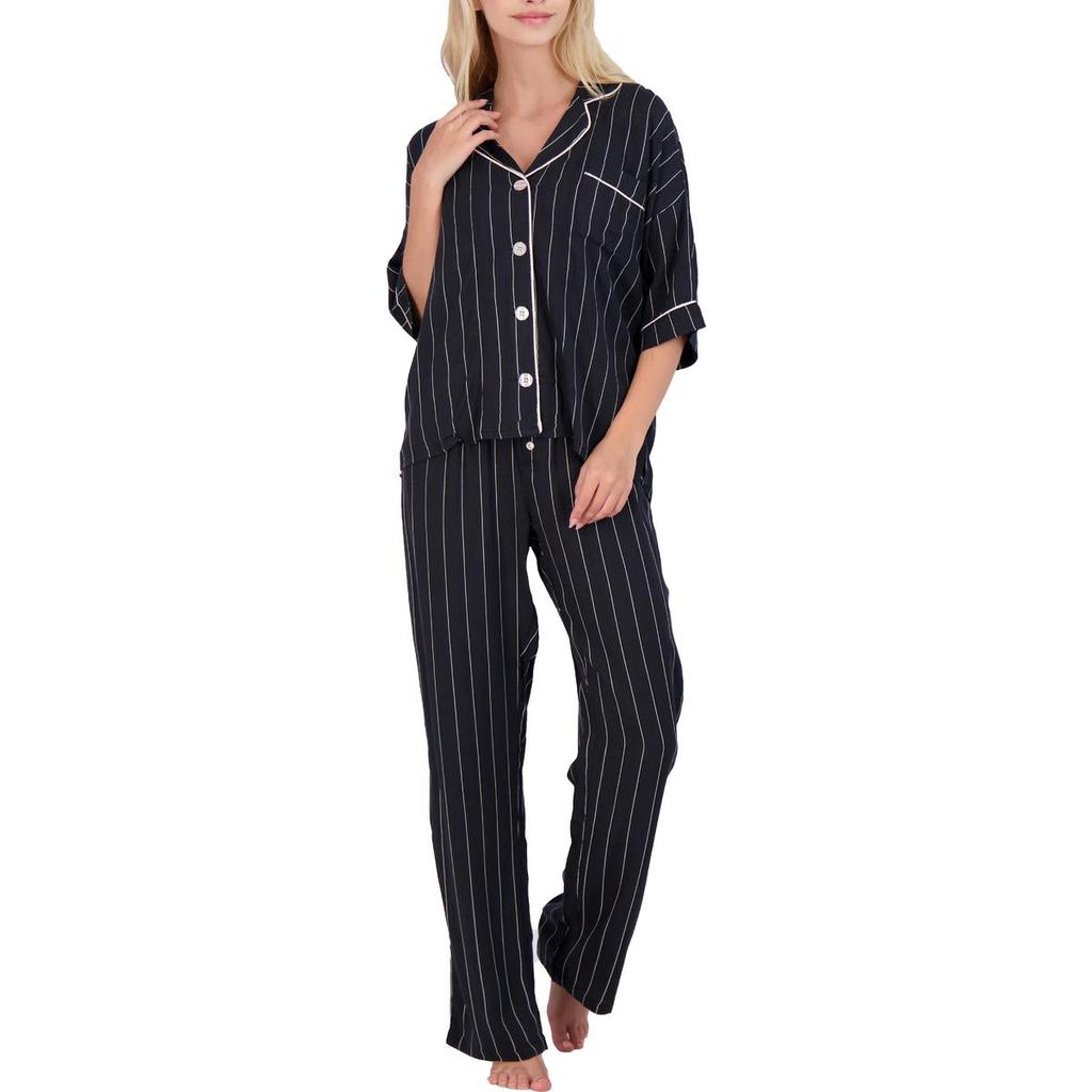 PJ Salvage Women's Sateen Loungewear Pajama Set商品第6张图片规格展示