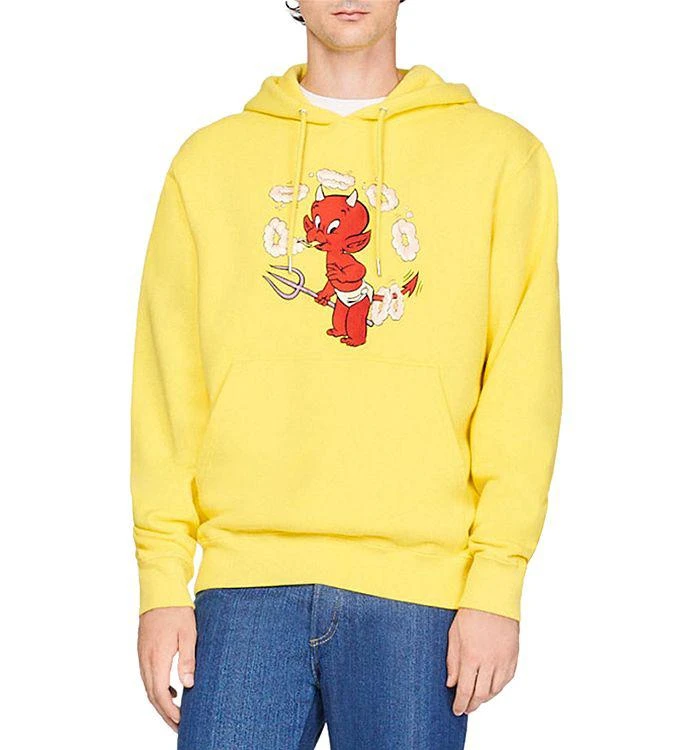 商品Sandro|Hot Stuff Yellow Hoodie,价格¥1272,第1张图片