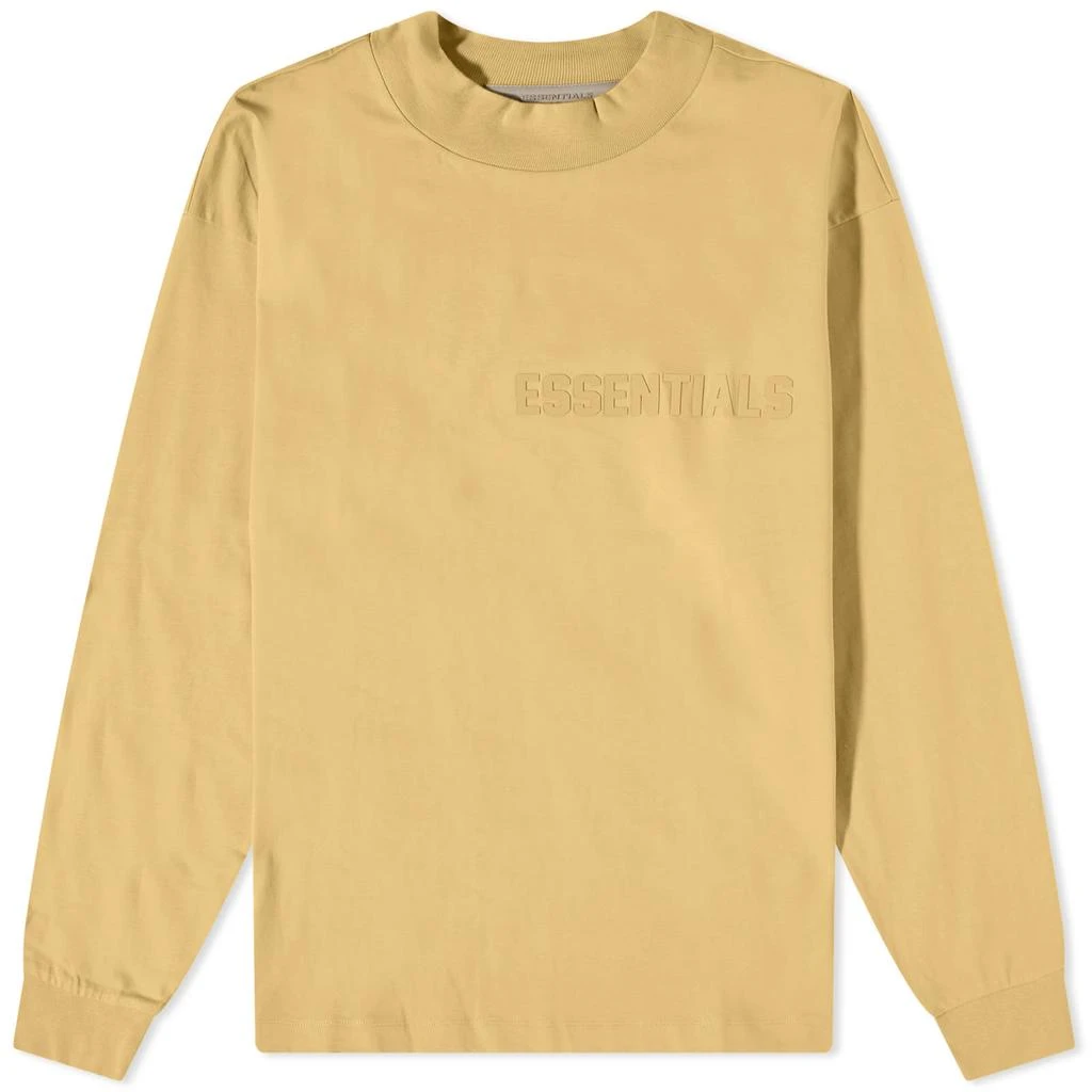 商品Essentials|Fear of God Essentials Long Sleeve T-Shirt - Light Tuscan,价格¥393,第1张图片