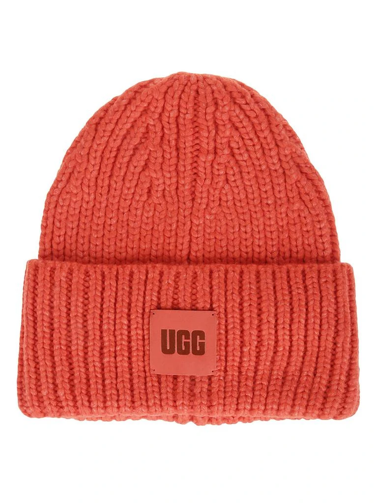 商品UGG|UGG W Chunky Rib Beanie W Logo Ignite,价格¥526,第1张图片