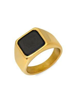 商品Hickey Freeman|18K Goldplated Stainless Steel & Cubic Zirconia Ring,价格¥700,第1张图片