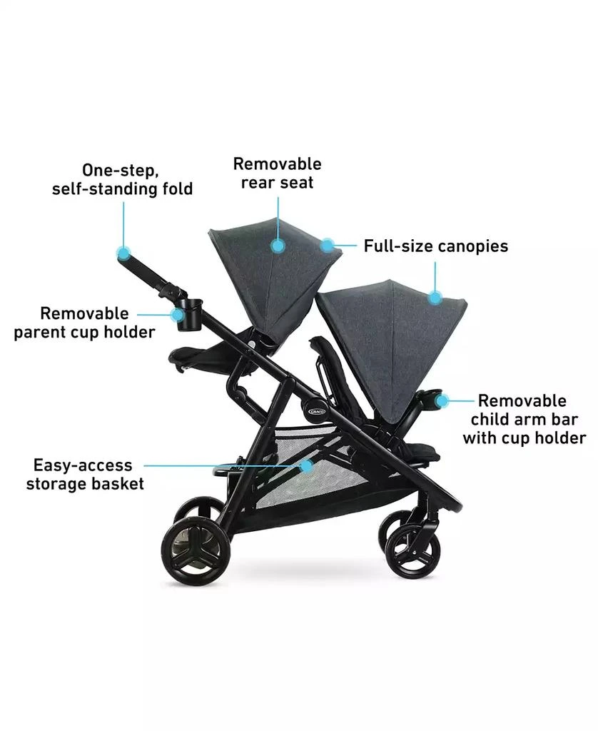 商品Graco|Ready2Grow 2.0 Double Stroller,价格¥1870,第3张图片详细描述