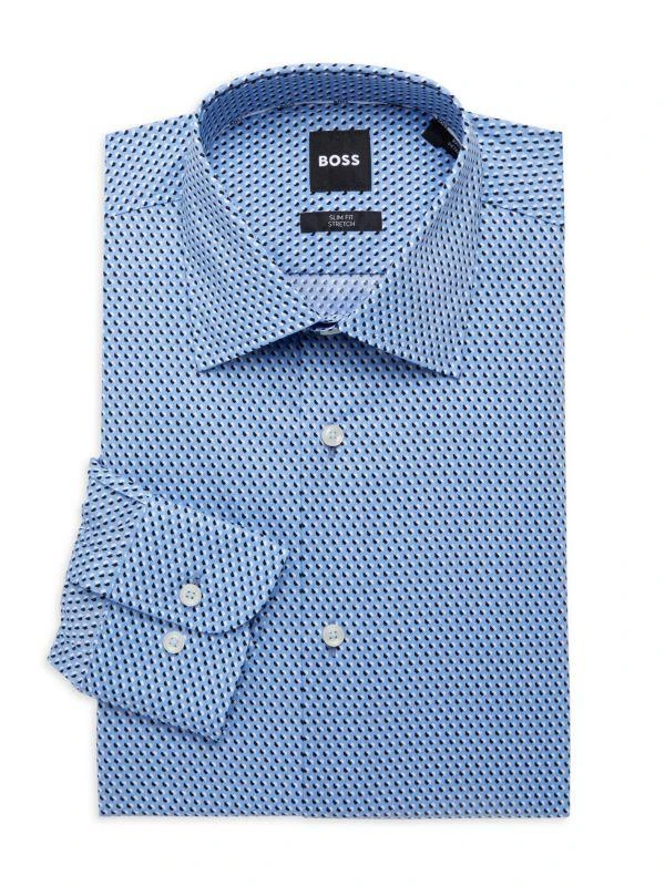 商品Hugo Boss|Hank Polka Dot Slim Fit Stretch Dress Shirt,价格¥420,第1张图片